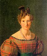 Constantin Hansen Portrait of Caroline Sophie Moller oil painting reproduction